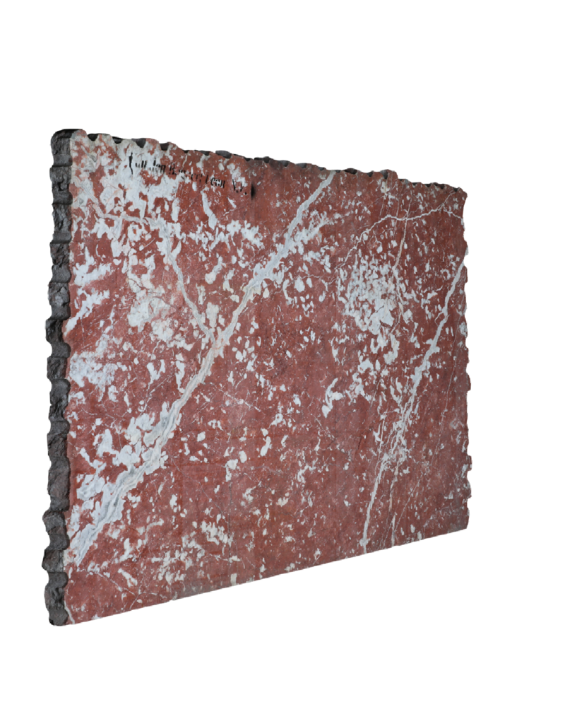 Maison Leon Van den Bogaert Grote Plaat Antiek Rood Languedoc Marmer - Rijke Geschiedenis uit Frankrijk