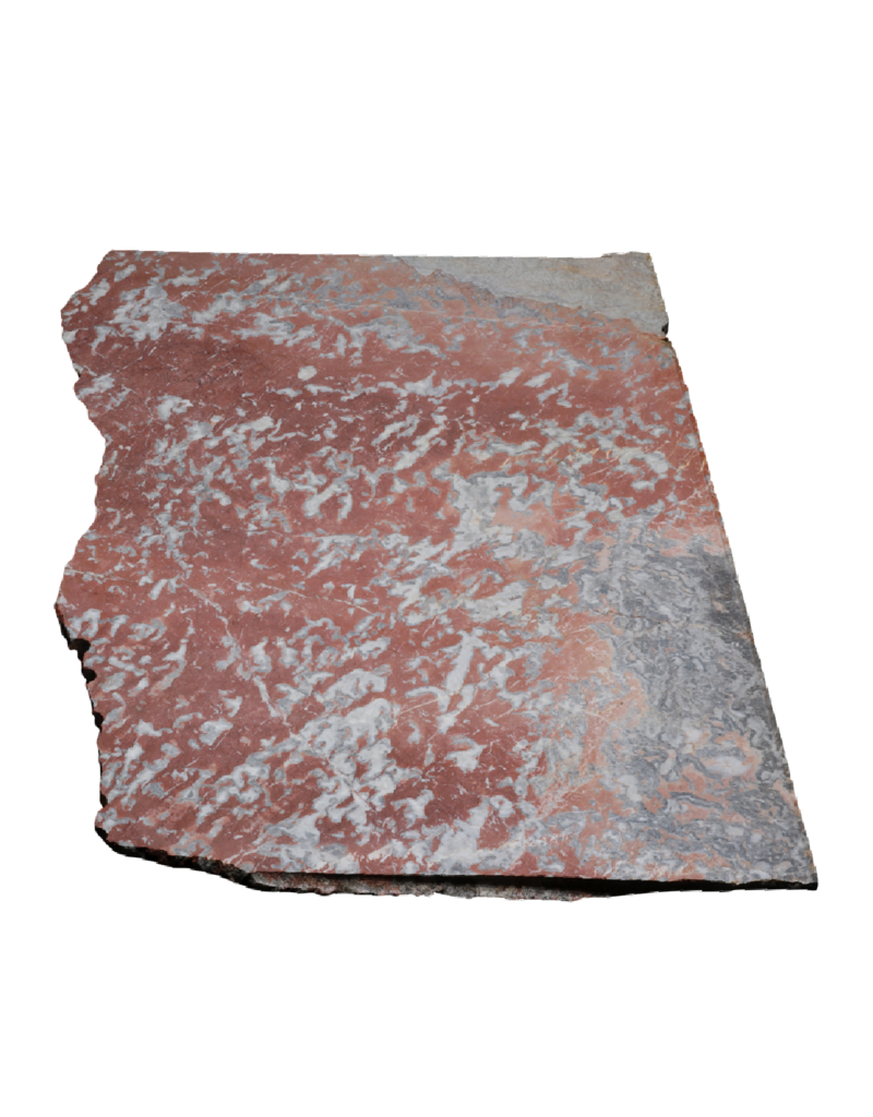 Maison Leon Van den Bogaert Dalle de marbre Rouge Languedoc ancien non calibrée avec variations de couleurs uniques