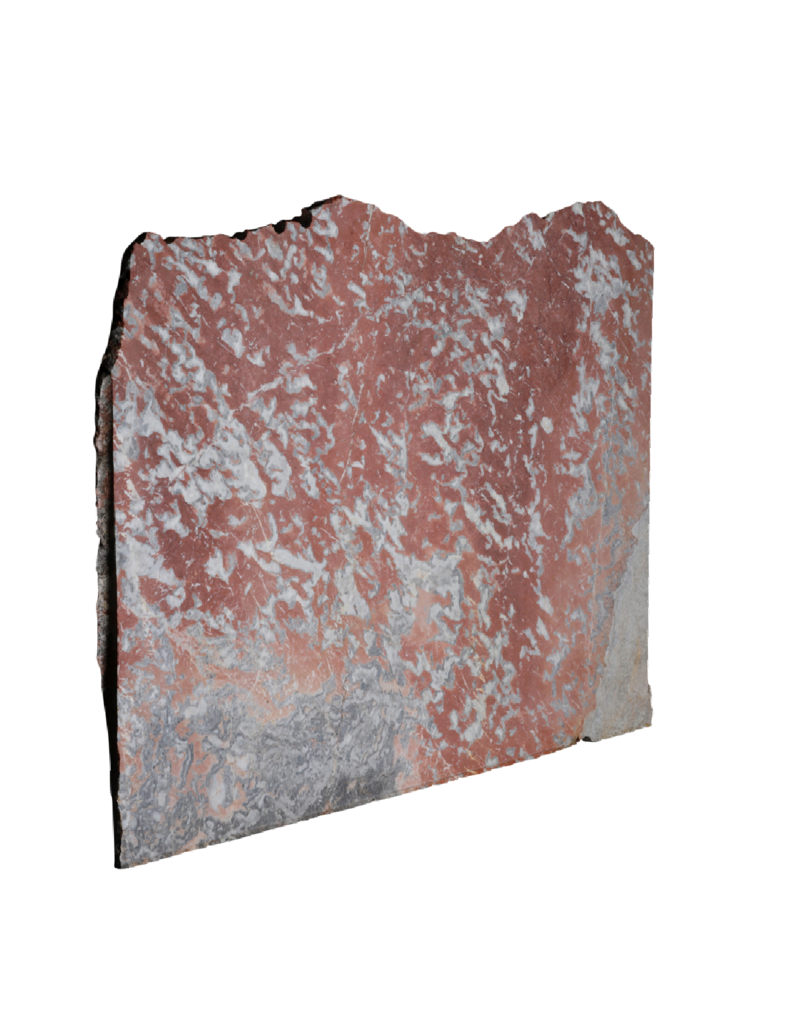 Maison Leon Van den Bogaert Dalle de marbre Rouge Languedoc ancien non calibrée avec variations de couleurs uniques