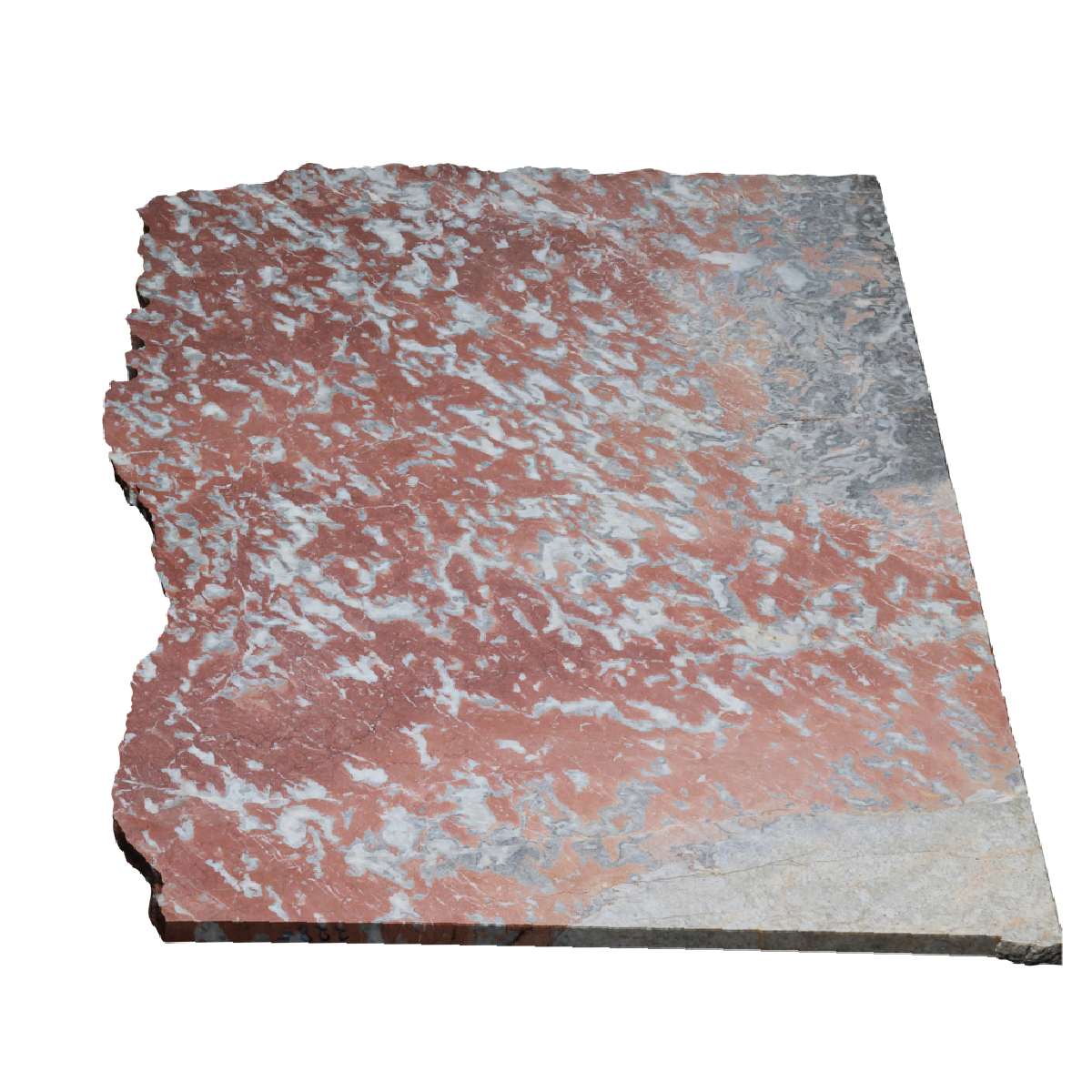 Uncalibrated Original Antique Red-Languedoc Marble Slab with