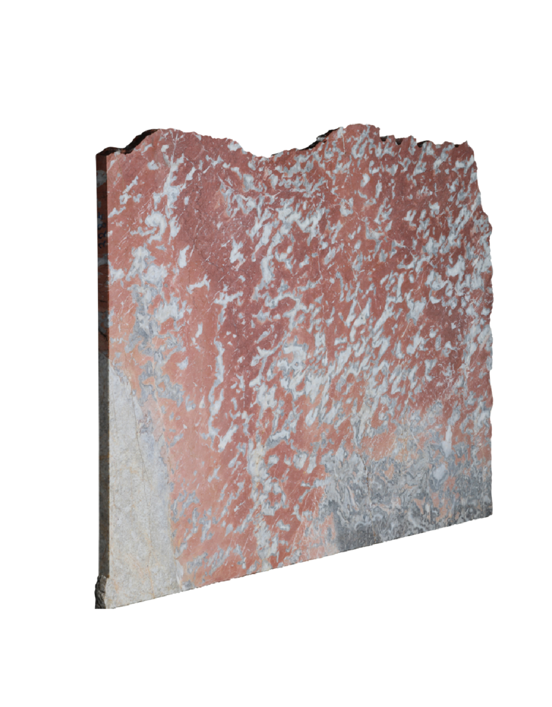 Maison Leon Van den Bogaert Dalle de marbre Rouge Languedoc ancien non calibrée avec variations de couleurs uniques