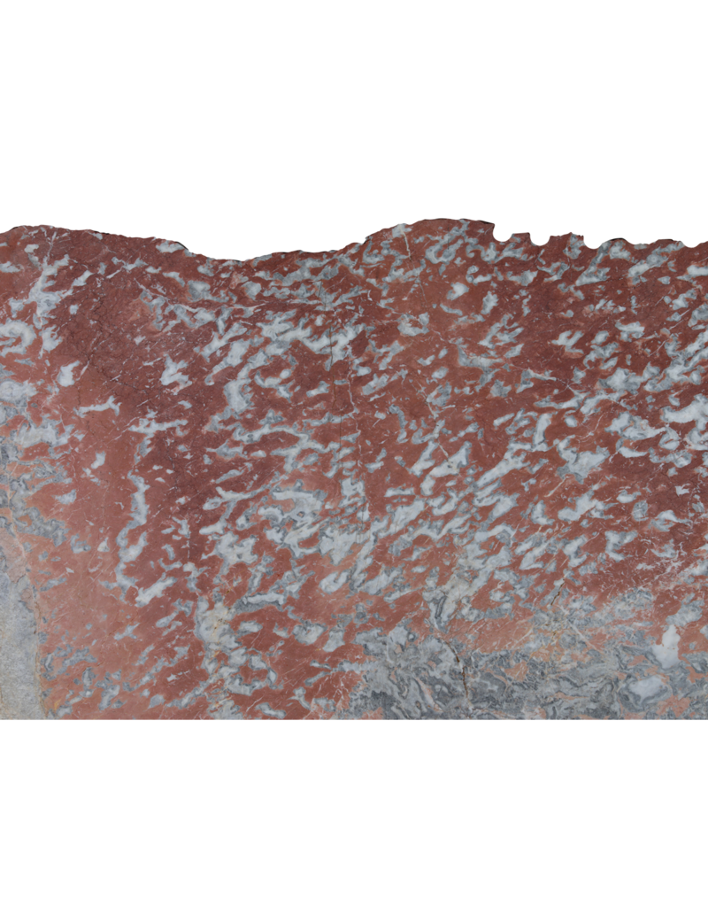 Maison Leon Van den Bogaert Dalle de marbre Rouge Languedoc ancien non calibrée avec variations de couleurs uniques