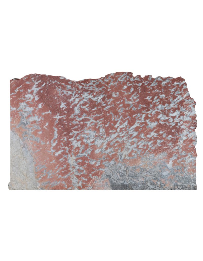 Maison Leon Van den Bogaert Dalle de marbre Rouge Languedoc ancien non calibrée avec variations de couleurs uniques