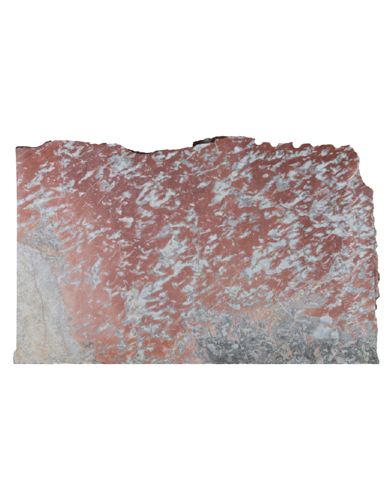Maison Leon Van den Bogaert Dalle de marbre Rouge Languedoc ancien non calibrée avec variations de couleurs uniques