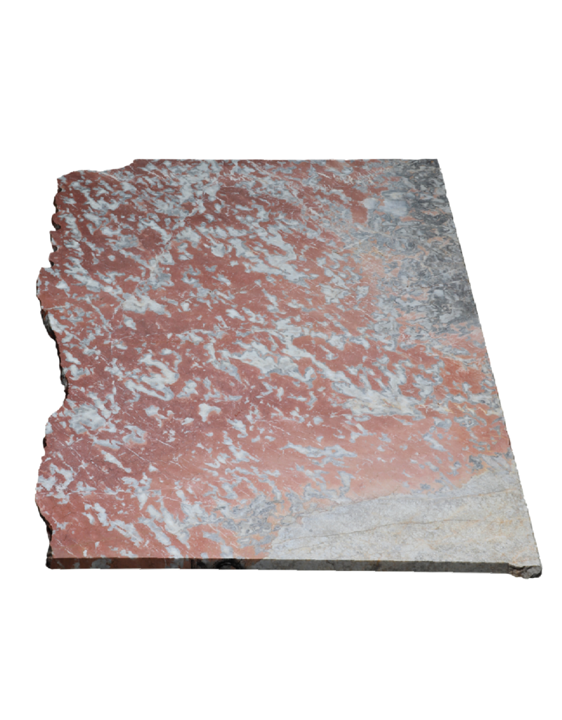 Maison Leon Van den Bogaert Dalle de marbre Rouge Languedoc ancien non calibrée avec variations de couleurs uniques