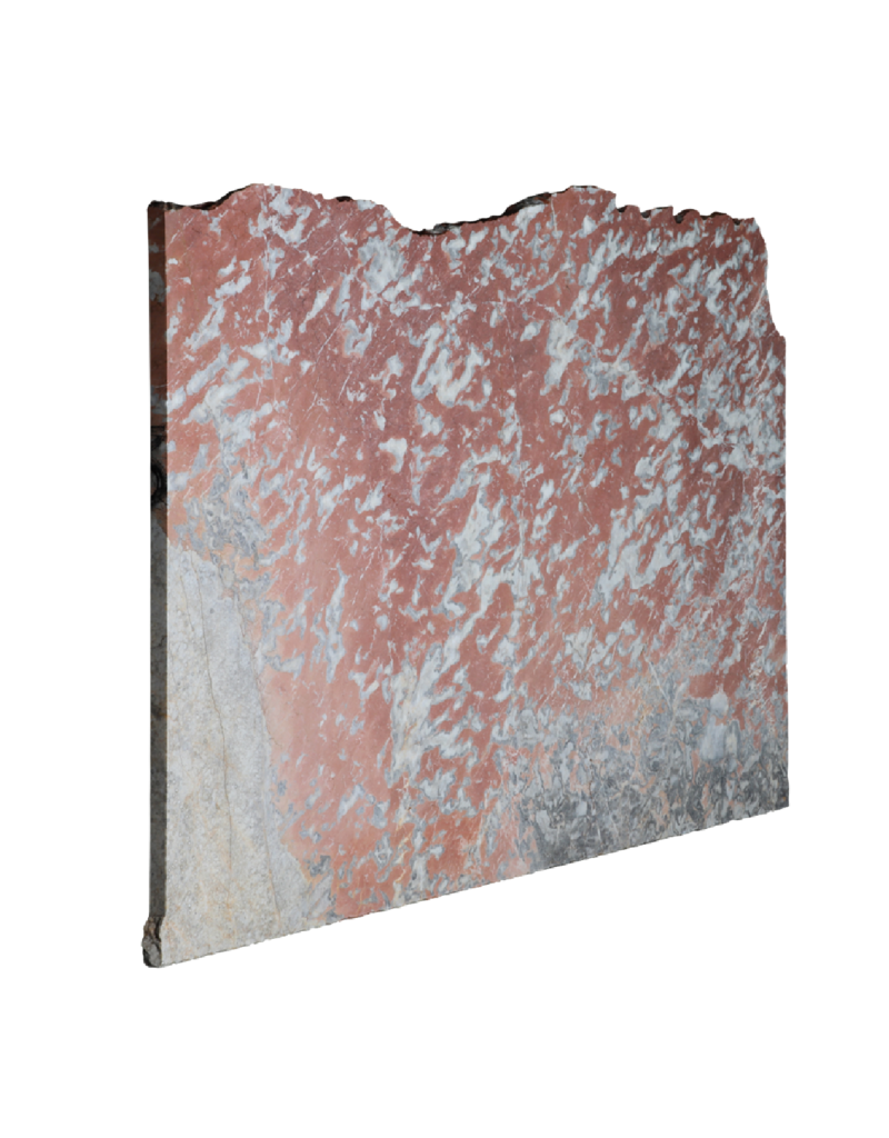 Maison Leon Van den Bogaert Dalle de marbre Rouge Languedoc ancien non calibrée avec variations de couleurs uniques