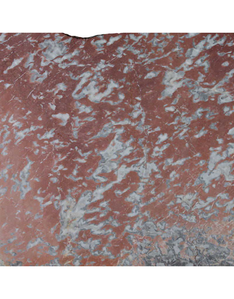 Maison Leon Van den Bogaert Dalle de marbre Rouge Languedoc ancien non calibrée avec variations de couleurs uniques