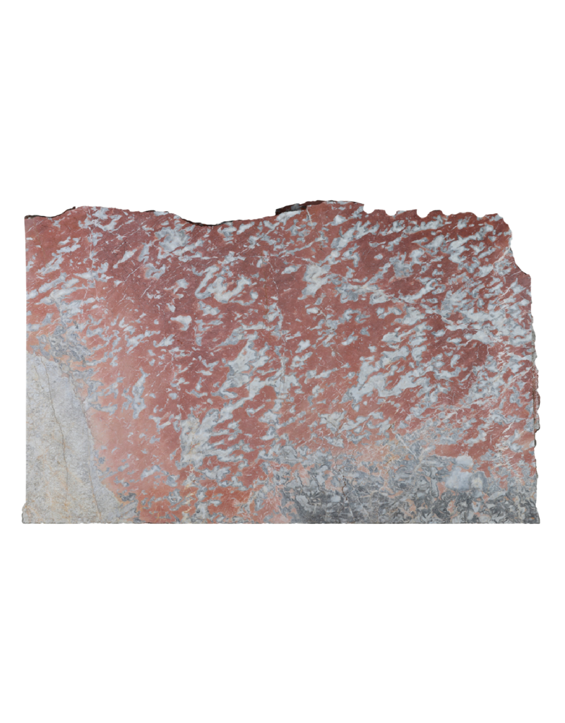 Maison Leon Van den Bogaert Dalle de marbre Rouge Languedoc ancien non calibrée avec variations de couleurs uniques