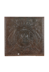 Heraldic Fireback With Eagle for Authentic Interior Decoration