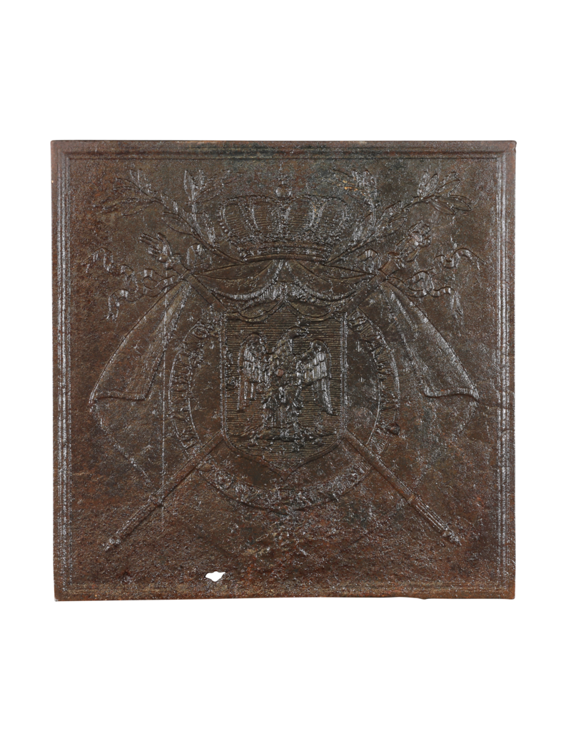 Heraldic Fireback With Eagle for Authentic Interior Decoration