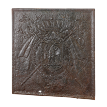 Maison Leon Van den Bogaert Heraldische haardplaat met adelaar voor authentieke decoratie
