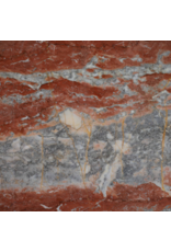 Maison Leon Van den Bogaert Uncalibrated Original Antique Red-Languedoc Marble Slab with Unique Color Variations