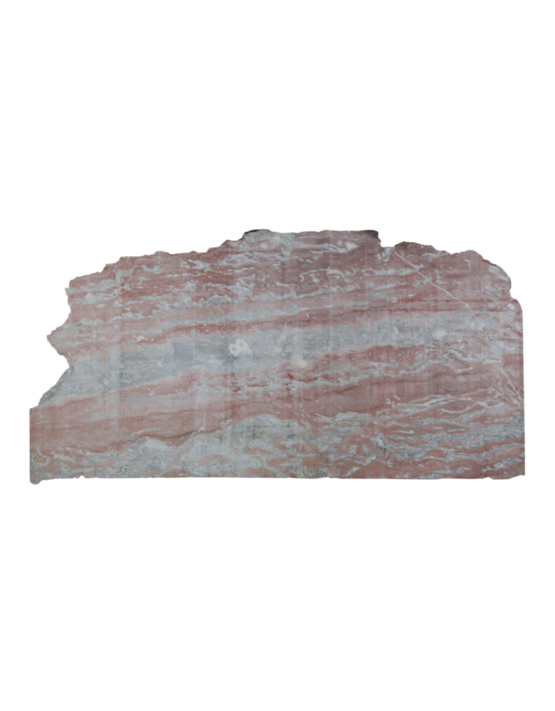 Maison Leon Van den Bogaert Uncalibrated Original Antique Red-Languedoc Marble Slab with Unique Color Variations