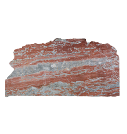 Maison Leon Van den Bogaert Original Antique Red-Languedoc Marble Slab