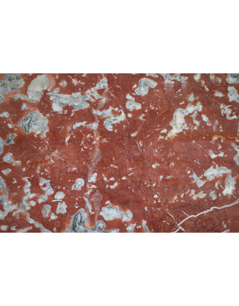 Maison Leon Van den Bogaert Antike rote Caunes-Marmorplatte – 208 × 167 cm bei 1,8 cm Stärke