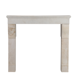 17th Century Louis XIII Rustic Limestone Fireplace Surround