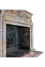 Maison Leon Van den Bogaert Grande cheminée du XVIIIe siècle en marbre royal Sarrancolin