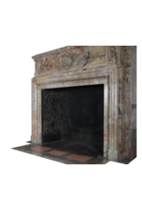 Maison Leon Van den Bogaert Grande cheminée du XVIIIe siècle en marbre royal Sarrancolin