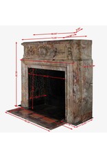 Maison Leon Van den Bogaert Exclusieve 18e-Eeuwse Antieke Schouwmantel In Koninklijk Sarrancolin Marmer