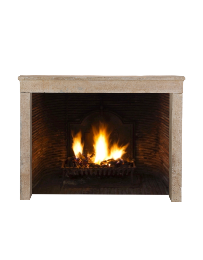 Maison Leon Van den Bogaert Elegant French Antique Fireplace Mantel with Decorative Details For Warm Atmosphere