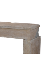 Maison Leon Van den Bogaert Elegant French Antique Fireplace Mantel with Decorative Details For Warm Atmosphere