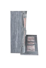 Maison Leon Van den Bogaert 18. Jahrhundert Kamin Aus Blauem Und Rötlichem Marmor Für Authentische Innenraum
