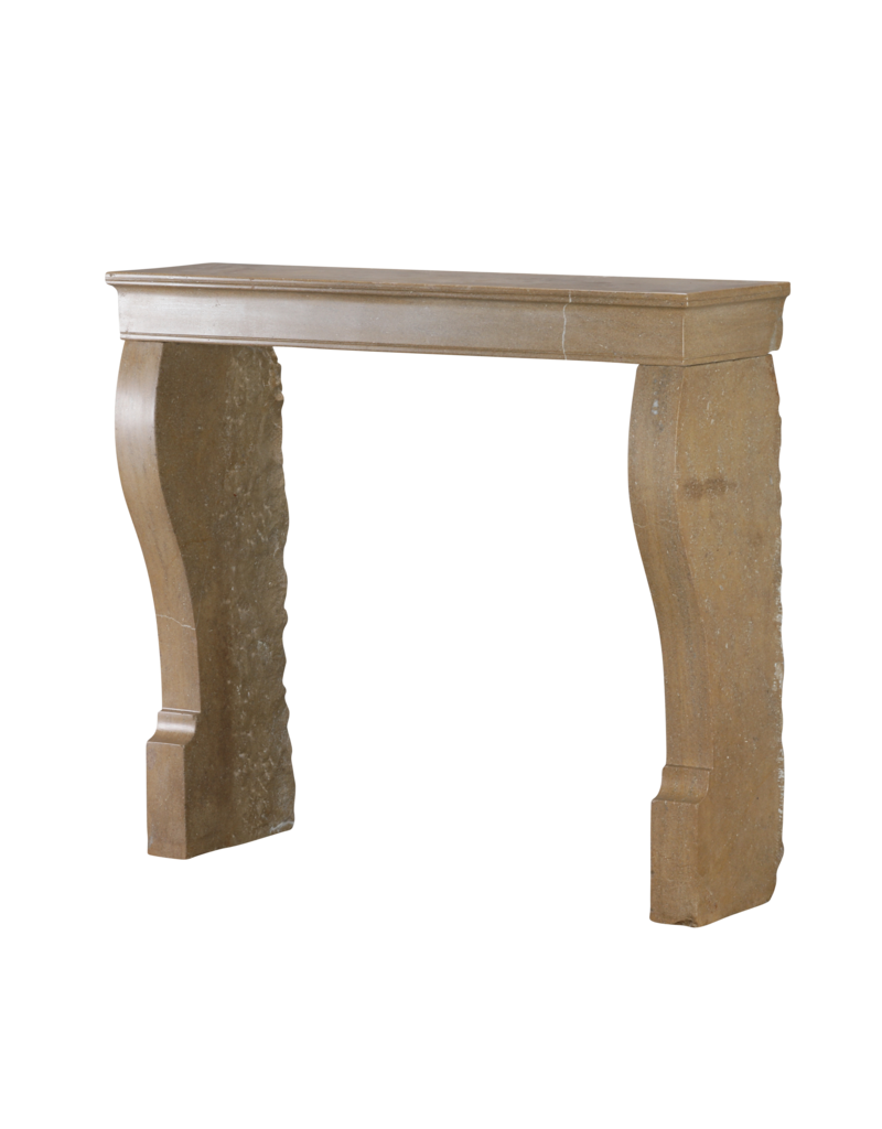 Maison Leon Van den Bogaert Antike französische Kaminverkleidung aus Stein – Zeitlose Eleganz mit modernem Design