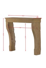Maison Leon Van den Bogaert Elegant French Fireplace Surround Carved in Durable Corton Stone, Small Dimensions and Square Firebox Fit