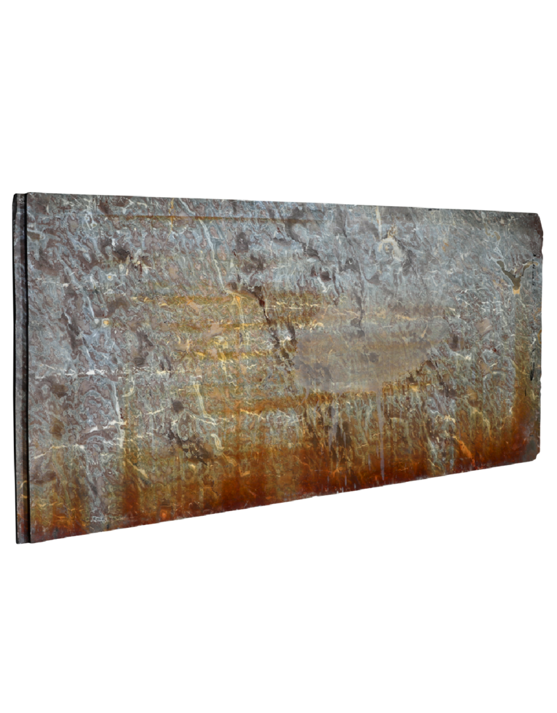 Maison Leon Van den Bogaert Tranches de marbre brun de Verdun ancien – 235 cm x 95 cm – épaisseur 2 cm