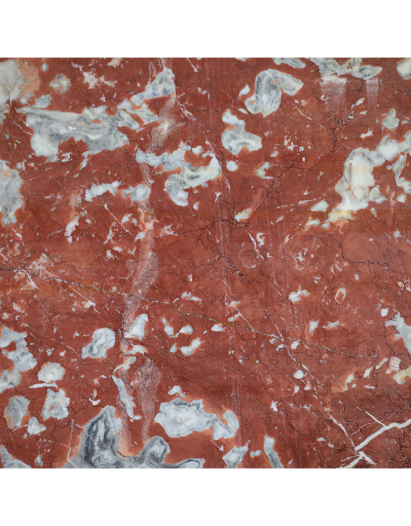 Maison Leon Van den Bogaert Antike rote Caunes-Marmorplatte – 208 × 167 cm bei 1,8 cm Stärke