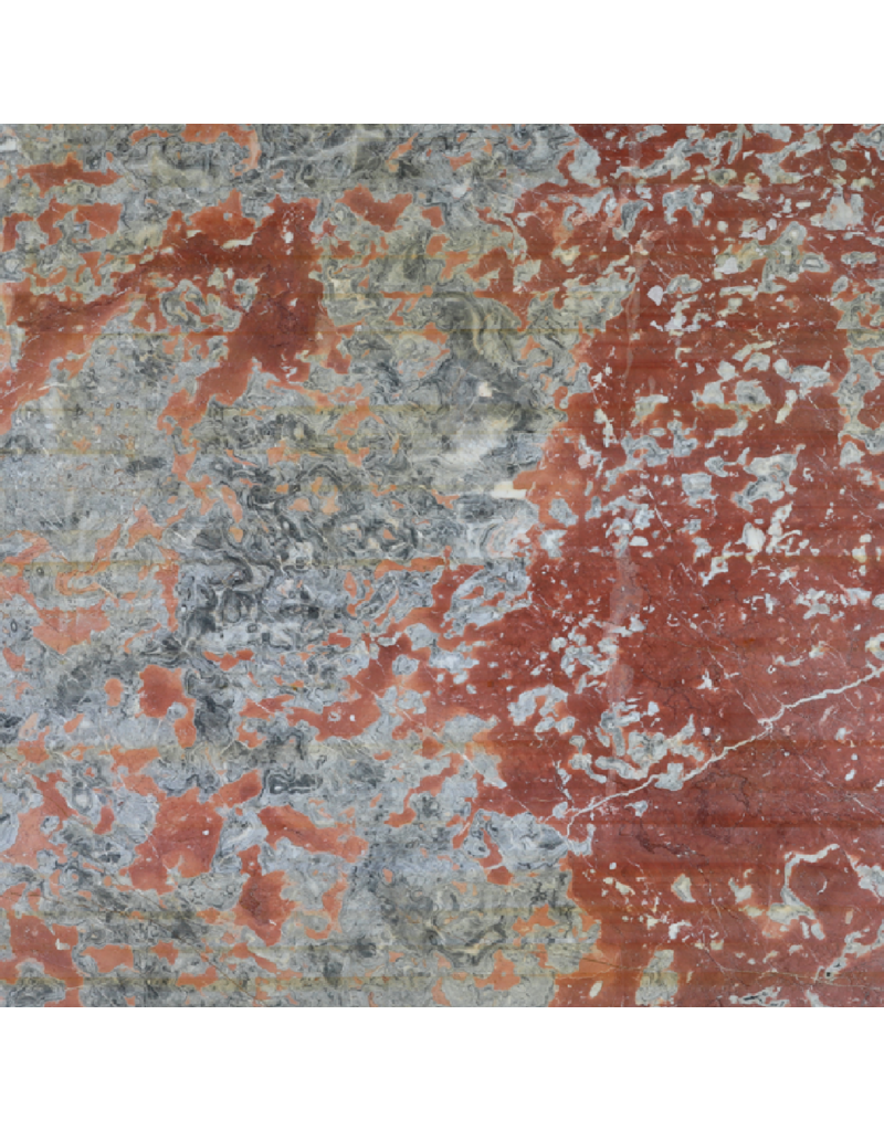 Maison Leon Van den Bogaert Antike rote Caunes-Marmorplatte – 208 × 167 cm bei 1,8 cm Stärke