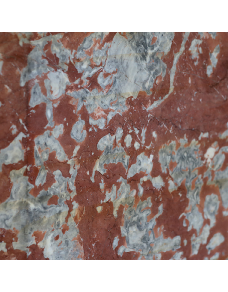 Maison Leon Van den Bogaert Losa De Mármol Francés Antiguo Rojo Grisáceo - 190 cm x 135 cm Grosor 1,5 cm