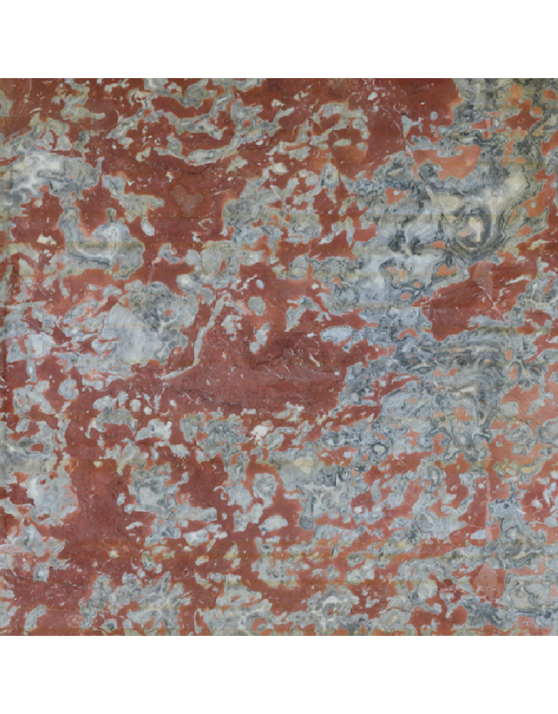 Maison Leon Van den Bogaert Losa De Mármol Francés Antiguo Rojo Grisáceo - 190 cm x 135 cm Grosor 1,5 cm
