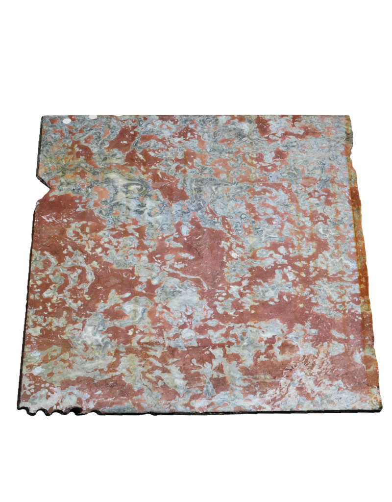 Maison Leon Van den Bogaert Antiek Rood-Grijs Franse Marmer Plaat - 190 cm Bij 135 cm Dikte 1,5 cm
