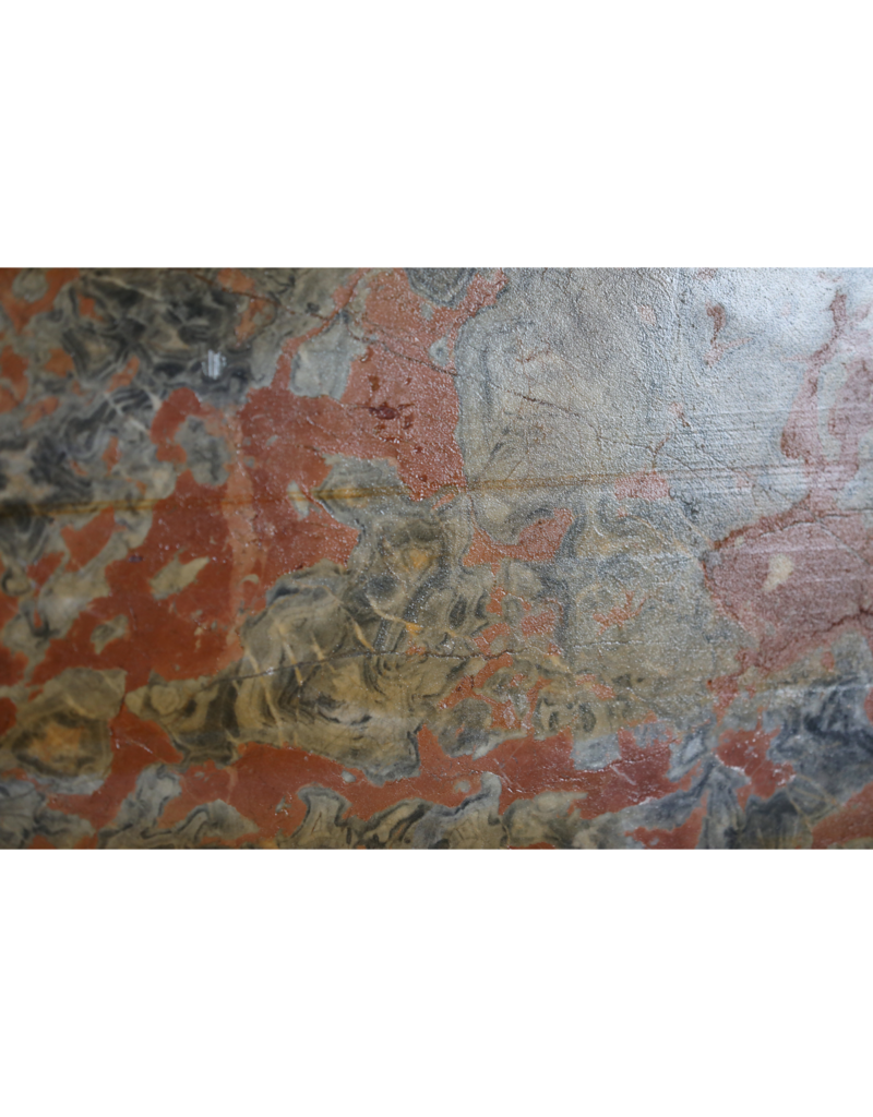 Maison Leon Van den Bogaert Antique Grey Red Caunes Marble Slab - 185cm x 125cm - 1.8cm Thickness
