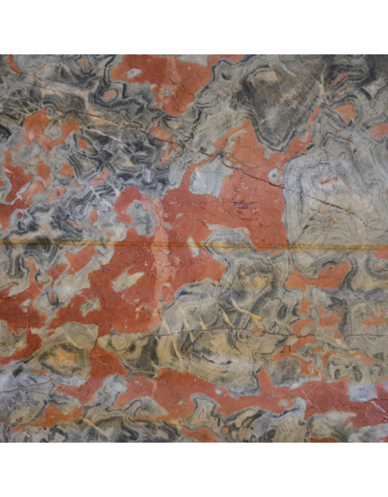 Maison Leon Van den Bogaert Mármol Rojo Gris Caunes Antigua - 185 cm x 125 cm - 1,8 cm De Grosor