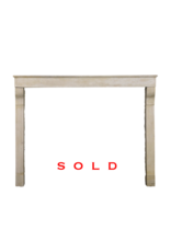 Beige Limestone  Fireplace Surround