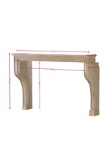 Maison Leon Van den Bogaert Auténtica chimenea francesa del siglo XVII en piedra caliza beige – Elegancia rústica como en Les Fermes de Marie en Megève
