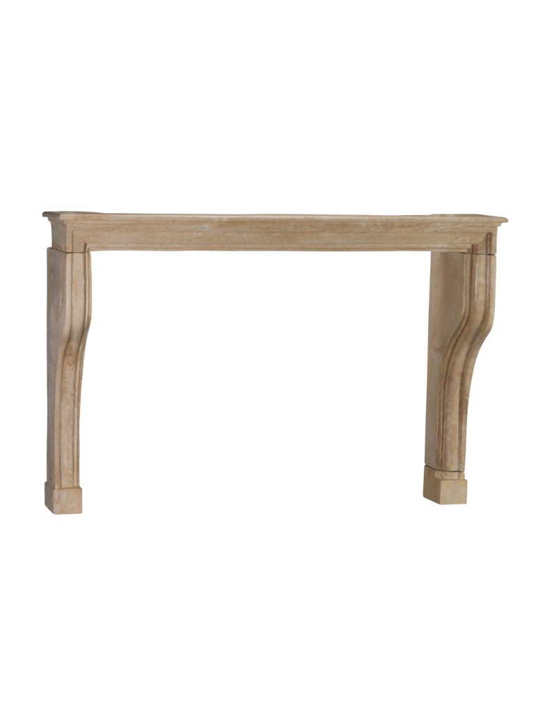 Maison Leon Van den Bogaert Authentic 17th Century French Fireplace Surround in Warm Limestone – A Timeless Alpine Elegance as Seen in Les Fermes de Marie, Megève