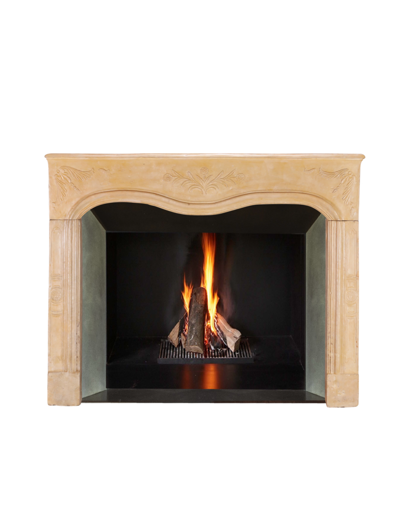 Maison Leon Van den Bogaert Marco De Chimenea - siglo XVIII - Románticas Tallas Florales - estilo provincial rocaille.