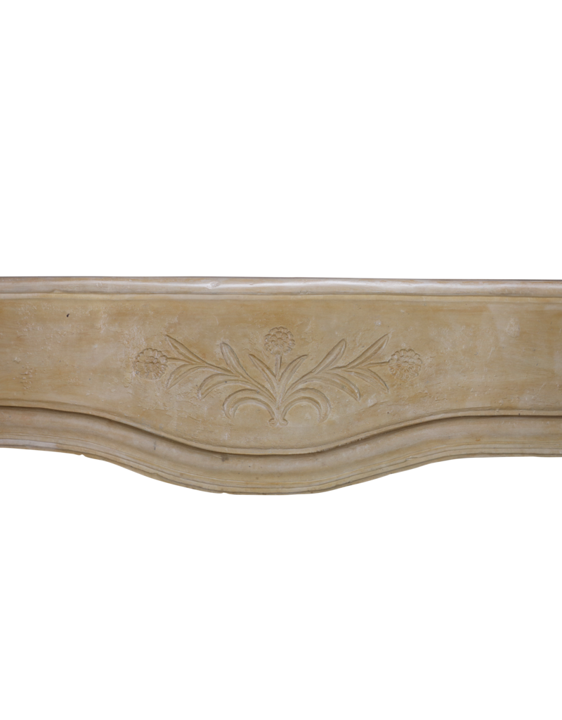 Maison Leon Van den Bogaert Entourage De Cheminée - XVIIIe Siècle - Sculptures Florales Romantiques – Élégante Pièce Maîtresse Provinciale-Rocaille