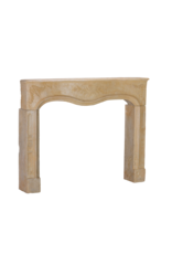 Maison Leon Van den Bogaert 18th Century French Limestone Fireplace Surround - Romantic Floral Carvings – Elegant Provincial-Rocaille Center Piece