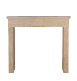 Maison Leon Van den Bogaert Petite French Stone Fireplace Surround