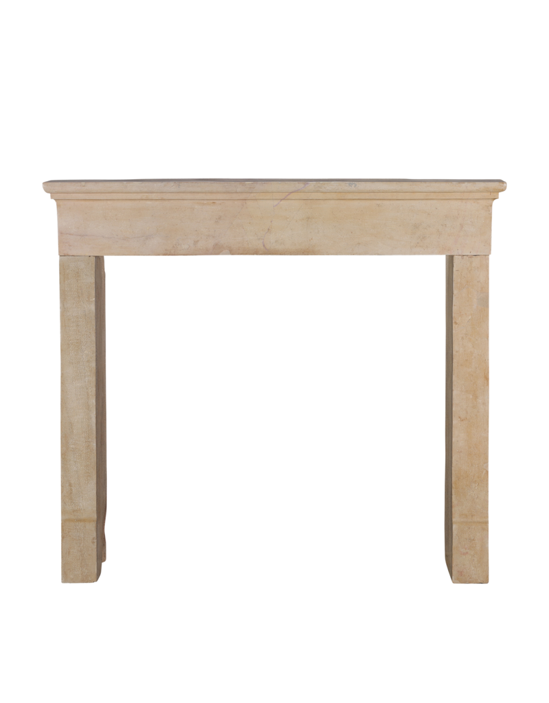 Maison Leon Van den Bogaert Charming 19th Century Petite French Fireplace Surround With Square Firebox Opening