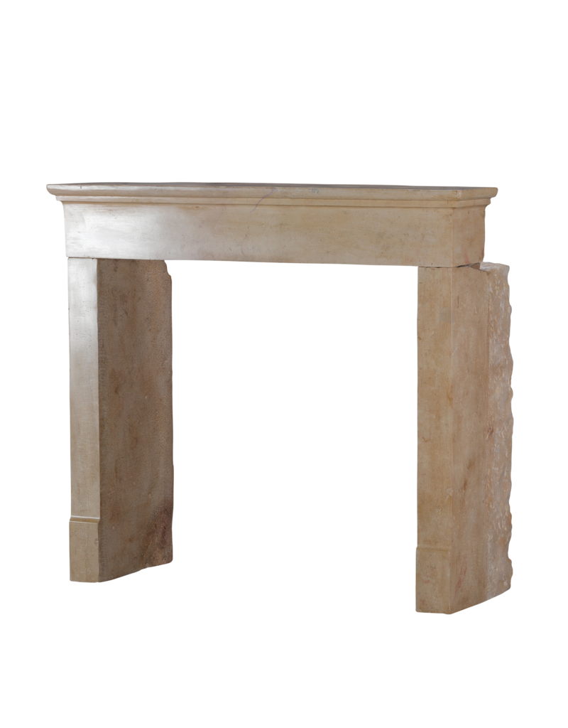 Maison Leon Van den Bogaert Charming 19th Century Petite French Fireplace Surround With Square Firebox Opening