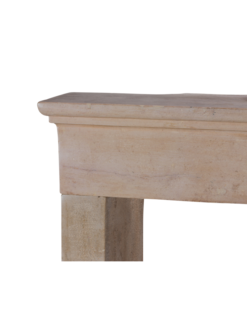 Maison Leon Van den Bogaert Charming 19th Century Petite French Fireplace Surround With Square Firebox Opening