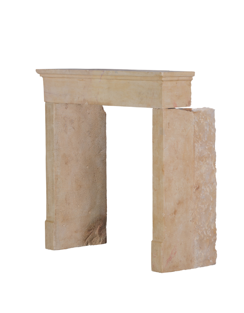 Maison Leon Van den Bogaert Charming 19th Century Petite French Fireplace Surround With Square Firebox Opening
