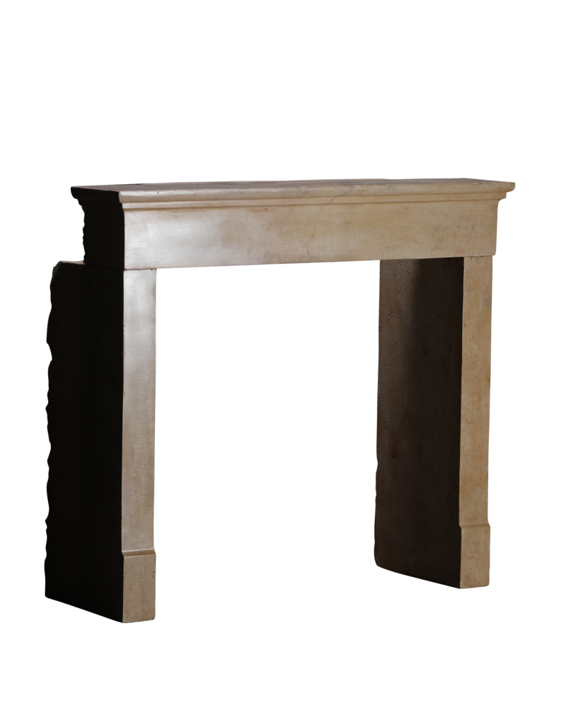 Maison Leon Van den Bogaert Charming 19th Century Petite French Fireplace Surround With Square Firebox Opening
