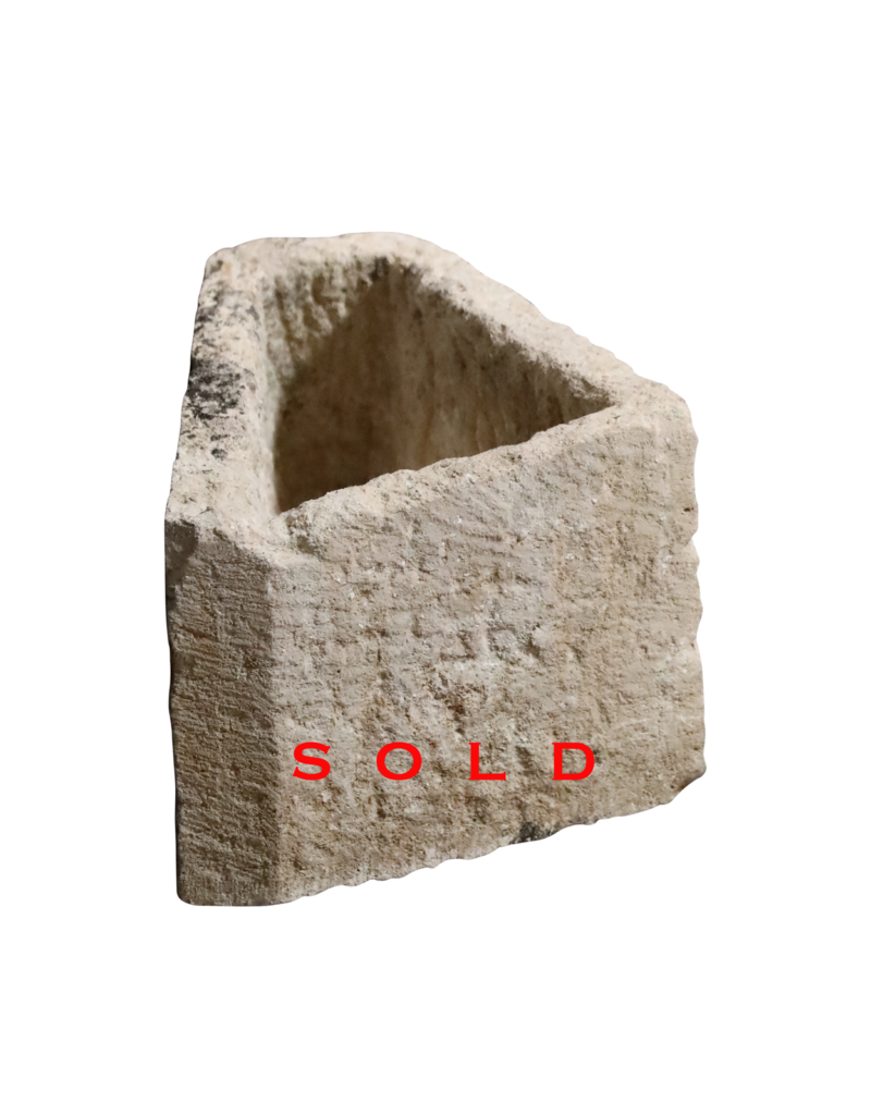 Lavabo D'angle Rustique En Pierre Calcaire Française