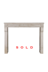 Chimenea Antigua Piedra Caliza Beige Francia